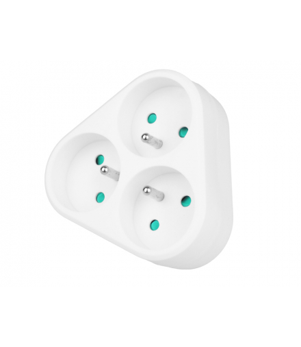 Rozgałęźnik potrójny 3x2P+Z, 16 A, 250 V. LXW97740