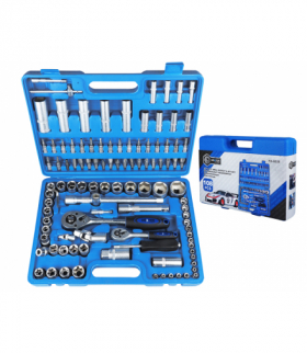 Zestaw narzędzi HX-8038, 6-22 mm, 108-elem. HQ klucze nasadowe, bity, torxy, imbusy. LXN8038