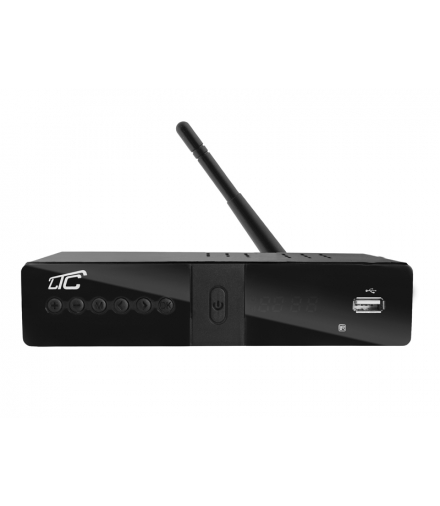 Tuner, Dekoder DVB-T-2 z funkcją Wi-Fi LTC TV naziemnej HD203 H.265 z pilotem programowalnym. LXHD203