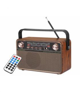 Radio przenośne RETRO MK-621 Bluetooth, USB, TF, AUX, Micro USB, pilot, akumulator 1200mAh. LXMK621