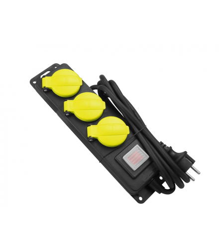 Przedłużacz warsztatowy 3x230V IP44 H05RR- 3G1, 1,5, 3m. LX99485