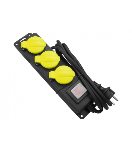 Przedłużacz sieciowy 3x230V IP44 H05RR-F 3G, 1,5, 5. LX99486