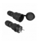 Zestaw przyłączeniowy EXTREM wtyczka WT-5 + gniazdo GN-54, IP54, czarny. LX98003