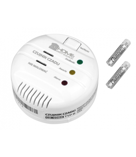 Czujnik czadu mini, bateria 9V, LCD CD50B8 EL HOME EURA. LXCD50B8