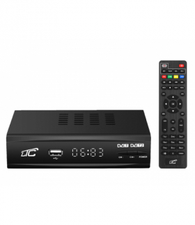 Tuner, Dekoder DVB-T-2 LTC TV naziemnej DVB202 z pilotem programowalnym H.265 LXDVB202
