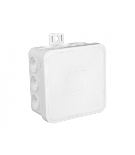 V5 Puszka n/t 75x75x41mm IP54 12-wl klik z osł.biała LX03501