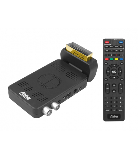 Tuner, Dekoder DVB-T2/HEVC FUBA ODE8610 z pilotem programowalnym H.265 Euro HDMI LX8610