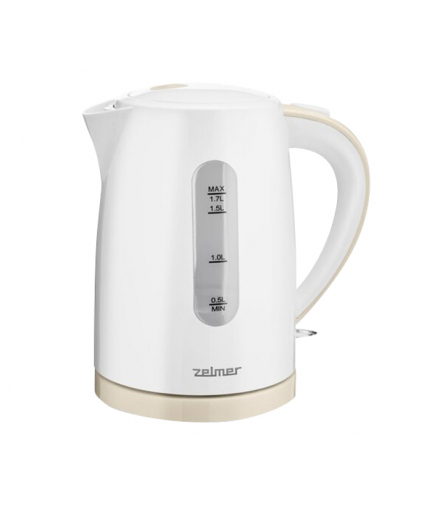 Czajnik 1.7L, 2200W, biało-beżowy, Zelmer ZCK7616 I Ivory LXZCK7616I