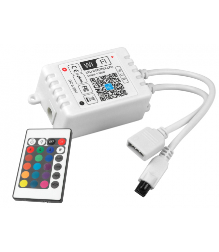 STEROWNIK LED RGB IR 24 WiFi 8A 96W 12V EC79900