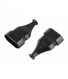 Gniazdo GN-11 płaskie. czarne LXGN-11CZ