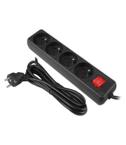 Przedł.siec.PR-470WS 3m 4Gu czarny LXPR470W3C
