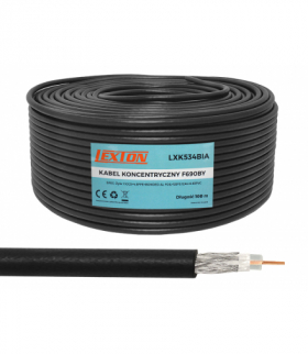 Kabel konc.F690BY 1.1CCS 100m czarny 1.1CCS+128*0.12Al LXK534CZAR 100M