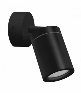 Oprawa ścienno-sufitowa TENOR GU10 1C BLACK IDEUS 04069
