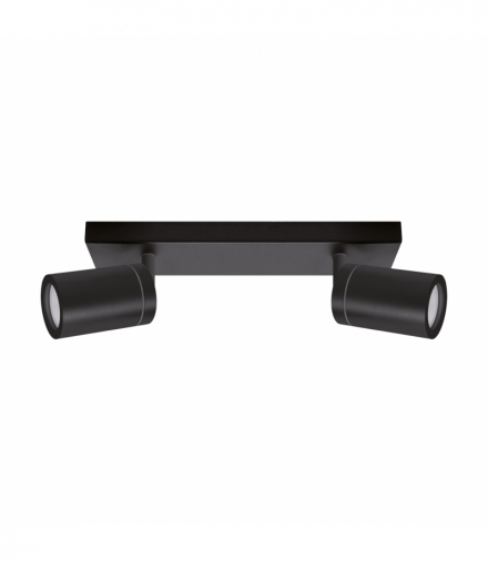 Oprawa ścienno-sufitowa TENOR GU10 2L BLACK IDEUS 04071