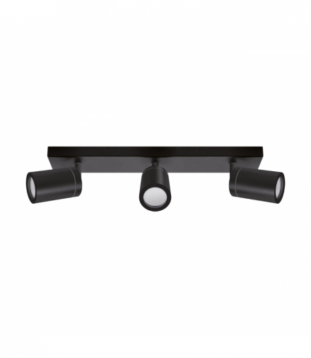 Oprawa ścienno-sufitowa TENOR GU10 3L BLACK IDEUS 04073