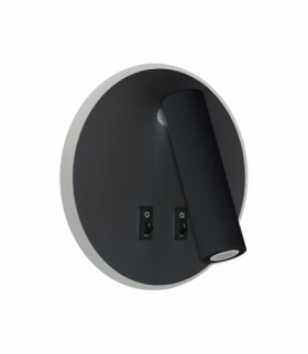 Oprawa dekoracyjna SMD LED OTELLO LED C 6W+3W BLACK IDEUS 04030