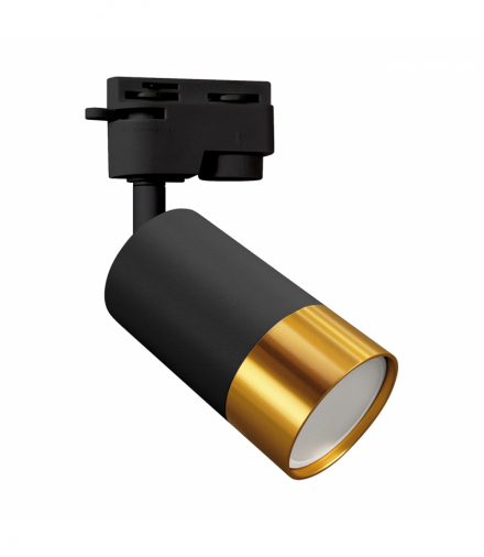 Oprawa do zamontowania na szynoprzewodzie PUZON TRA GU10 BLACK/GOLD IDEUS 04088