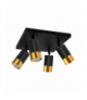 Oprawa ścienno-sufitowa PUZON SPT GU10 4D BLACK/GOLD IDEUS 04129