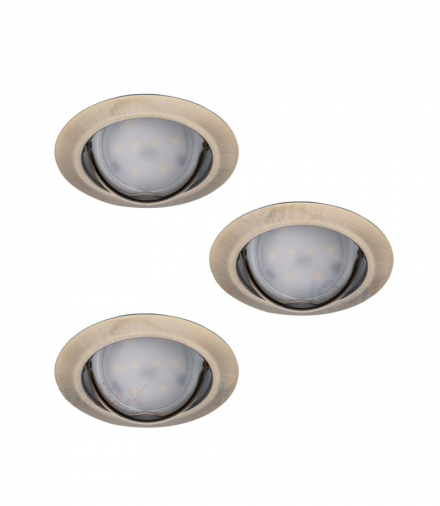 Zestaw opraw do wbudowania, oczko wraz z źródłem TRIBIS Kanlux 23842
