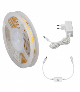 Zestaw taśma, pasek LED COB SET ściemnialny z zasilaczem, Neutralna, Barwa:4000K Kanlux 26327