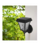 Solarny kinkiet ogrodowy, Kierunek oprawy: Góra, Obudowa: Czarna, Barwa:3w1/ IP44 / V-TAC 2889