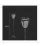 Solarna lampa stojąca ogrodowa, Wysokość: 930 mm, Obudowa: Czarna, Barwa:3000K+6000K , IP44 / V-TAC 2894