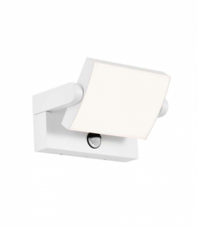 Lampa ścienna LED 17W z czujnikiem ruchu, Neutralna, Barwa:4000K, Obudowa: Czarna, Kwadratowa V-TAC 2938