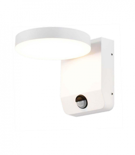 Lampa ścienna LED 17W z czujnikiem ruchu, Neutralna, Barwa:4000K, Obudowa: Biała, Okrągła V-TAC 2955