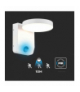 Lampa ścienna LED 17W z czujnikiem ruchu, Neutralna, Barwa:4000K, Obudowa: Biała, Okrągła V-TAC 2955