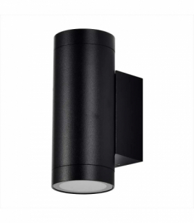 Kinkiet dwukierunkowy 2x GU10, Kształt: Okrągła, Obudowa: Czarna, IP54 V-TAC 2971