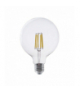 Żarówka LED E27 4W G125 Filament, Klosz Transparentny, Ciepła, Barwa:3000K, Skuteczność: 210lmW V-TAC 2992