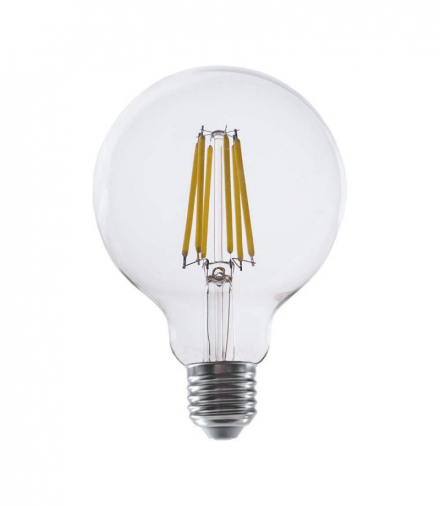 Żarówka LED E27 4W G95 Filament, Klosz Transparentny, Neutralna, Barwa:4000K, Skuteczność: 210lmW V-TAC 2995
