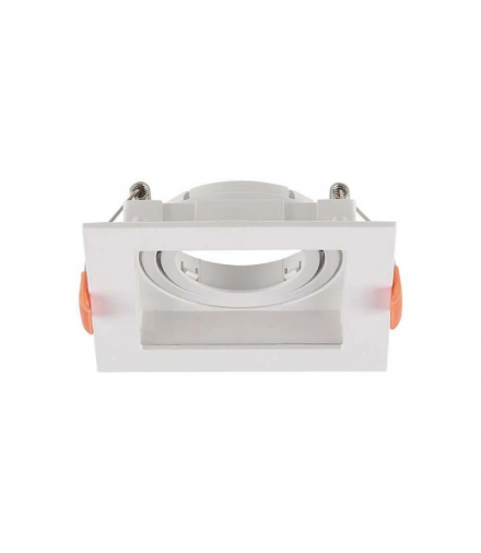 Oprawa wpuszczana Spot, Trzonek:GU10, Kwadratowa, Biała V-TAC 6656