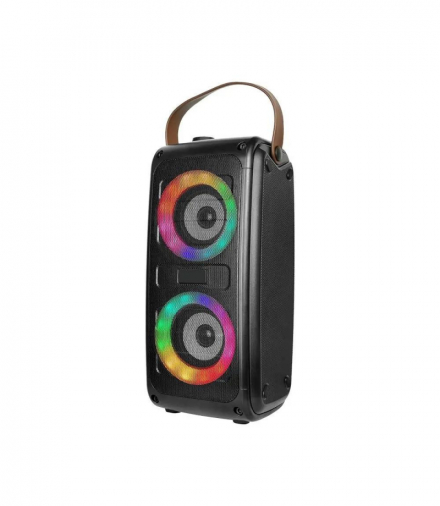 Przenośny głośnik 2x10W, gniazdo USB, slot na kartę micro SD, gniazdo AUX, Podświetlenie LED V-TAC 6664