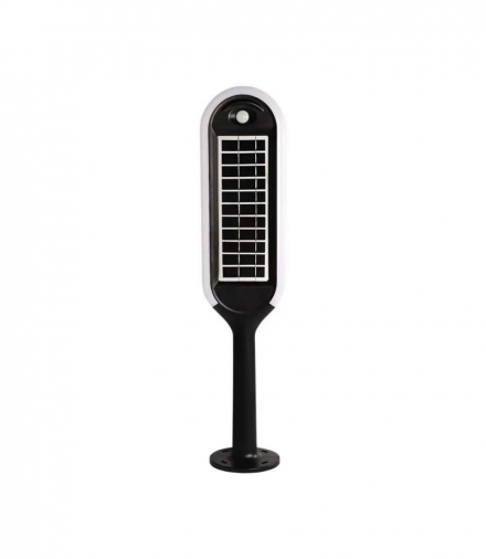 Solarny słupek ogrodowy 5W z czujnikiem ruchu, Barwa:4000K, Obudowa: Czarna V-TAC 6665