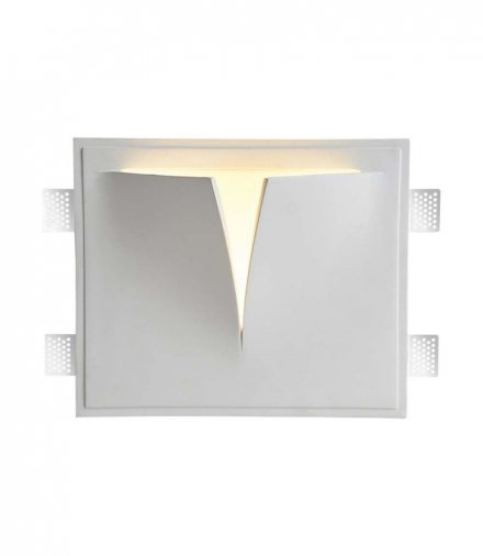 Gipsowa oprawa wpuszczana Spot, Trzonek:G9, Kwadrat, Biała V-TAC 6769