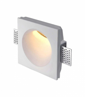 Gipsowa oprawa wpuszczana Spot, Trzonek:GU10, Okrągła, Biała V-TAC 6772