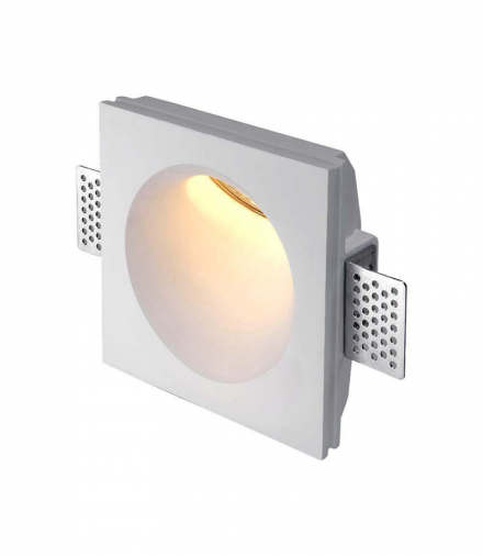 Gipsowa oprawa wpuszczana Spot, Trzonek:GU10, Okrągła, Biała V-TAC 6772