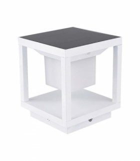 Lampa ogrodowa LED 2W solarna, Ciepła, Barwa:3000K, Obudowa: Biała V-TAC 6806