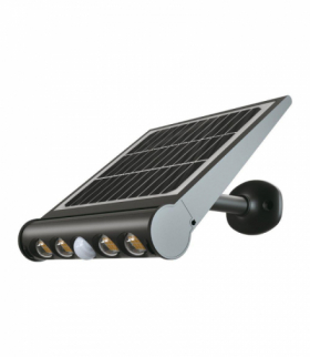 Naświetlacz LED 8W Solarny z czujnikiem ruchu, Neutralna, Barwa:4000K, Obudowa: Czarna, IP65 V-TAC 6849