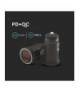Ładowarka Samochodowa Fast Charger USB + USB C, 20W, Power Delivery, Czarna V-TAC 7744