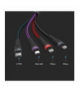 Przewód USB z adapterem 3w1 typ: C, Micro, Lightning, Fast Charging, 1.2m, Czarny V-TAC 7748