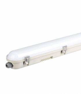 Lampa hermetyczna 36W 120cm z czujnikiem ruchu, Chip Samsung /Klosz Mleczny, Klipsy: stal nierdzewny, Barwa:4000K V-TAC 20468