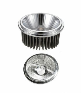 Reflektor AR111 20W, Barwa:6500K, Kąt 40 stopni-20 stopni, Srebrny V-TAC 212794