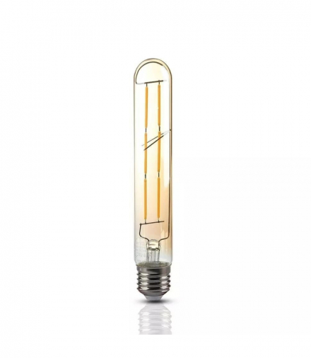 Żarówka LED E27 6W T30 Filament, Klosz Bursztynowy, Super Ciepła (barwa zachód słońca), Barwa:2200K, V-TAC 217143