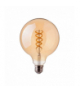 Żarówka LED E27 5W G95 Filament Globe, Ultra Ciepła (barwa płomień świecy), Barwa:1800K, Klosz: Bursztynowy, V-TAC 217217