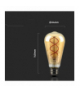 Żarówka LED E27 5W ST64 Filament, Super Ciepła (barwa zachód słońca), Barwa:2200K, Klosz: Bursztynowy, V-TAC 217218
