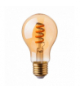 Żarówka LED E27 4W Filament - Spiralna, Klosz: Bursztynowy, Super Ciepła (barwa zachód słońca), Barwa:2200K V-TAC 217335