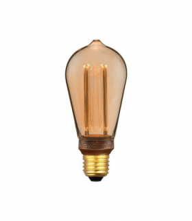 Żarówka LED E27 4W ST64 Filament, Klosz Bursztynowy, Ultra Ciepła (barwa płomień świecy), Barwa:1800K, V-TAC 217474