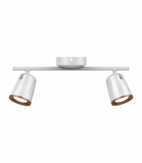 Lampa sufitowa 12W, Ciepła, Barwa:3000K, Biały - Pierścień miedź V-TAC 218254